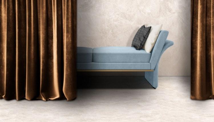 Porustudio Кушетка из бархата с обивкой sun-id-1356973 - Вид №3