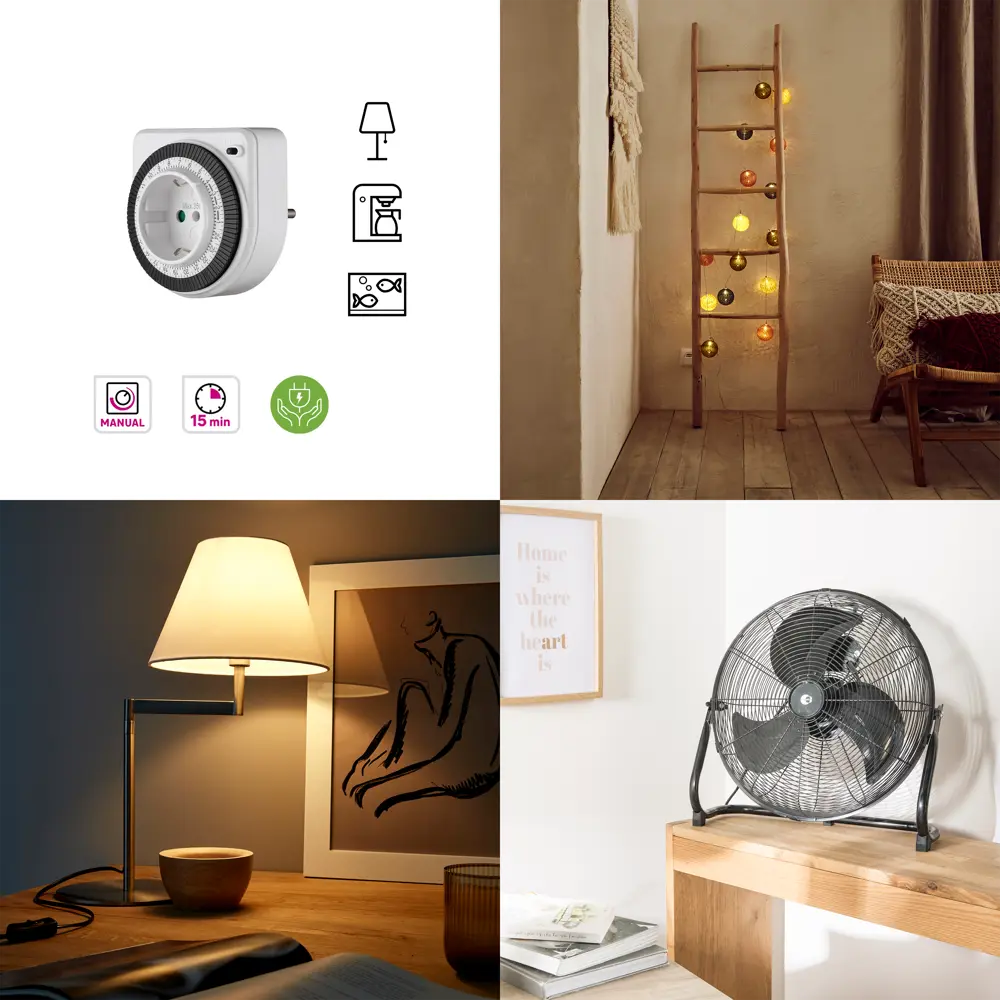 Таймер механический Lexman 3500 Вт IP20 компактный STLM-2075994 - Вид №6