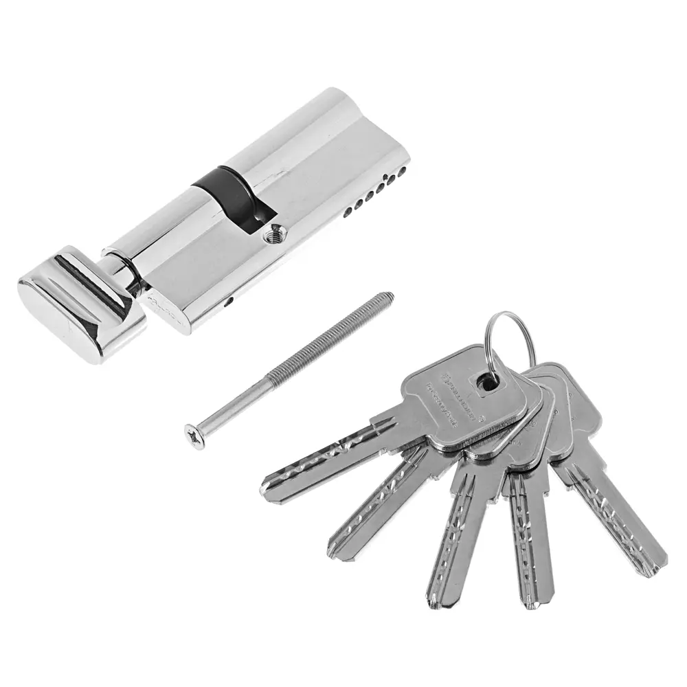 Цилиндр ключ/вертушка 35x45 хром, 2J07 CP PALLADIUM STLM-2084233 - Вид №1