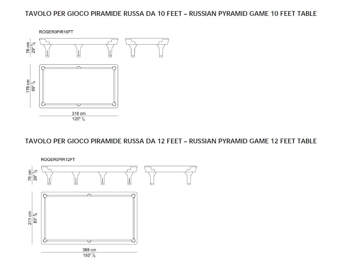 Бильярдный стол из массива дерева с кожаным покрытием i 4 Mariani ROGER ARCH-00033962 - Вид №8