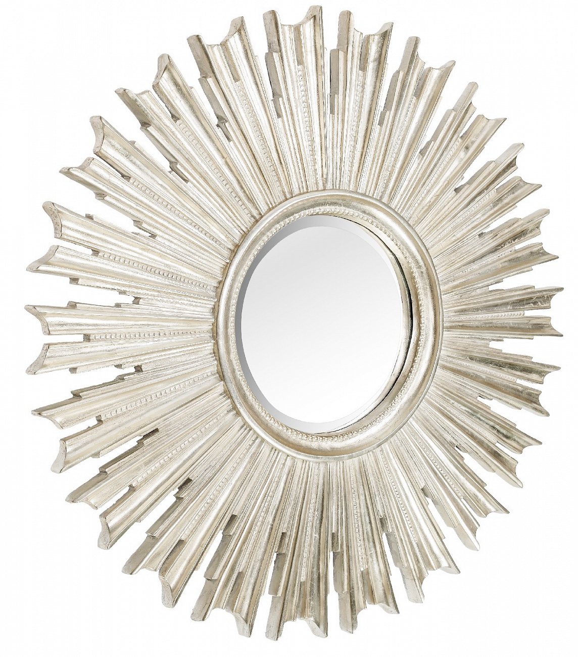 Зеркало-солнце 100 см античное серебро Sunny Silver ART-ZERKALO ДИЗАЙНЕРСКИЕ 00-3884095 Зеркальный;серебро  - Вид №1