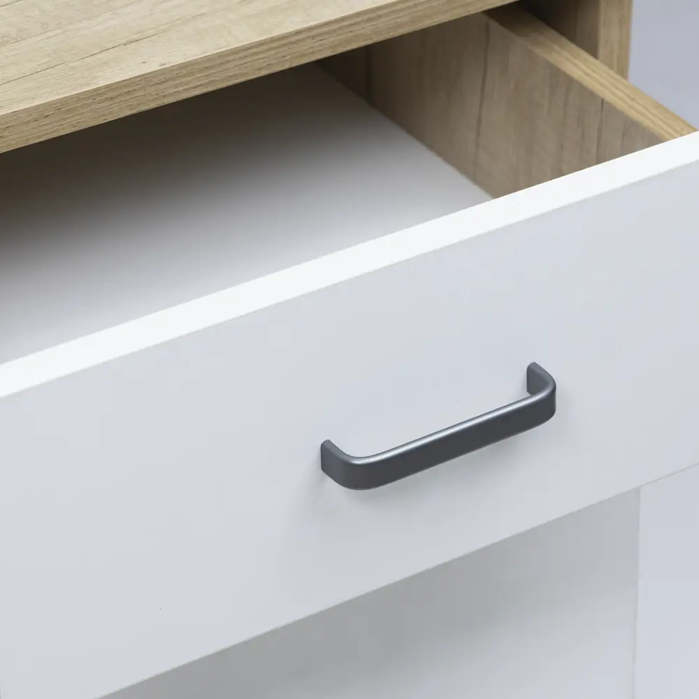 Мебельная ручка-скоба UA340-128 128 мм графит AKS STLM-2045102 - Вид №6