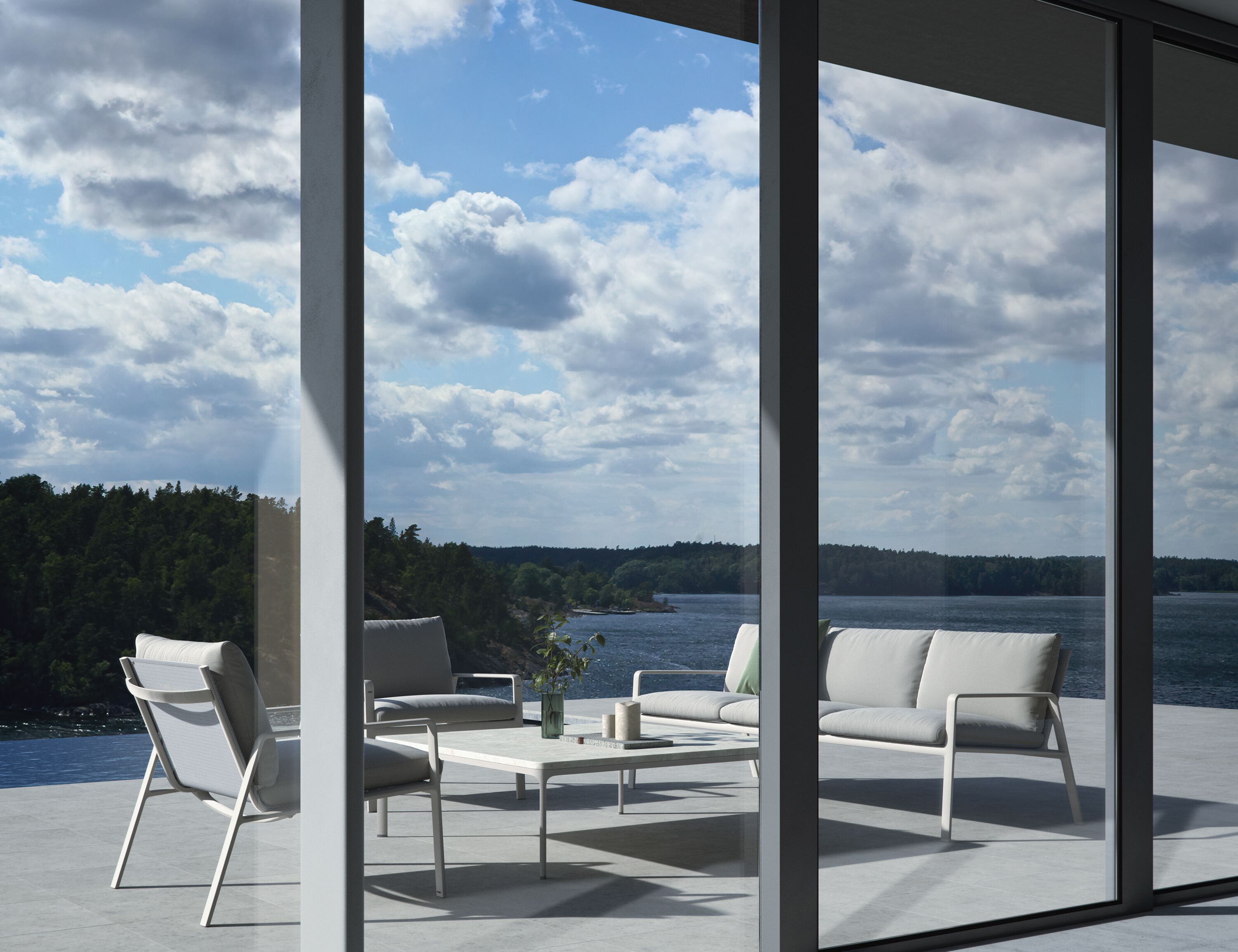 Каменный квадратный низкий журнальный столик Kettal Park Life ARCH-00111511 - Вид №5