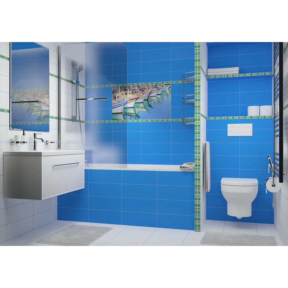 Тумба под раковину подвесная Aquaton «Мерида», 65 см, цвет белый АКВАТОН STLM-2027229 - Вид №9