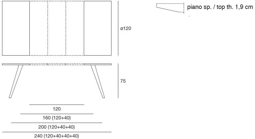 Pacini & Cappellini Раздвижной деревянный стол sun-id-1488791 - Вид №2