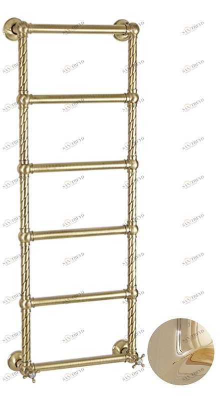 Полотенцесушитель MIGLIORE Edera ML.EDR-HY.210.DO 41 x 123 см - золото 