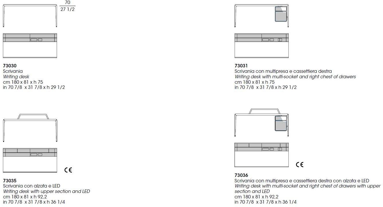 Giorgetti Прямоугольный стол с ящиками sun-id-1513462 - Вид №5