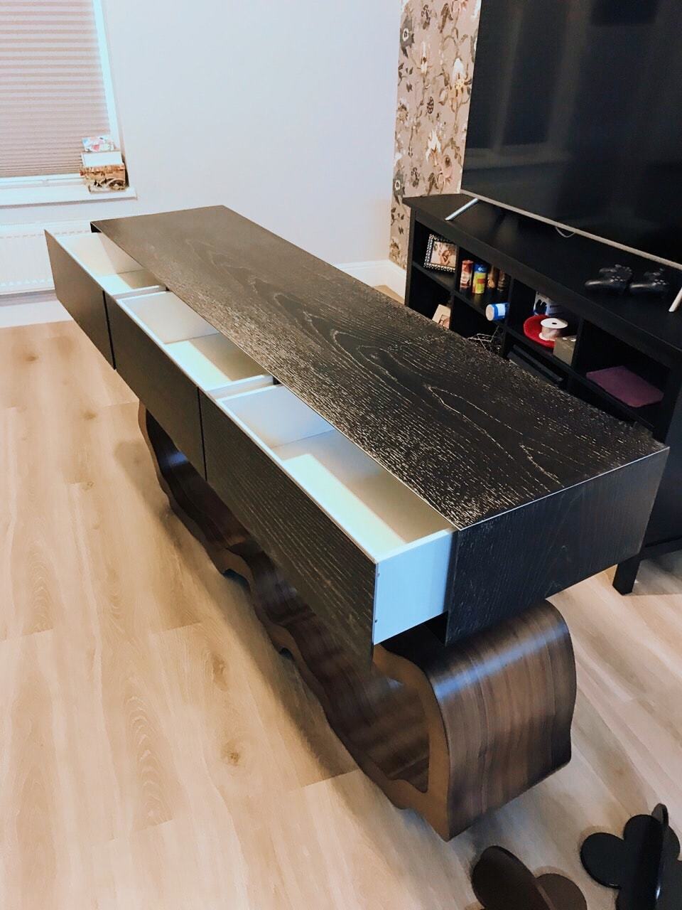 Консоль черная с ящиками "Эклер 2.0" от Odingeniy ODINGENIY  178452 Черный  - Вид №8