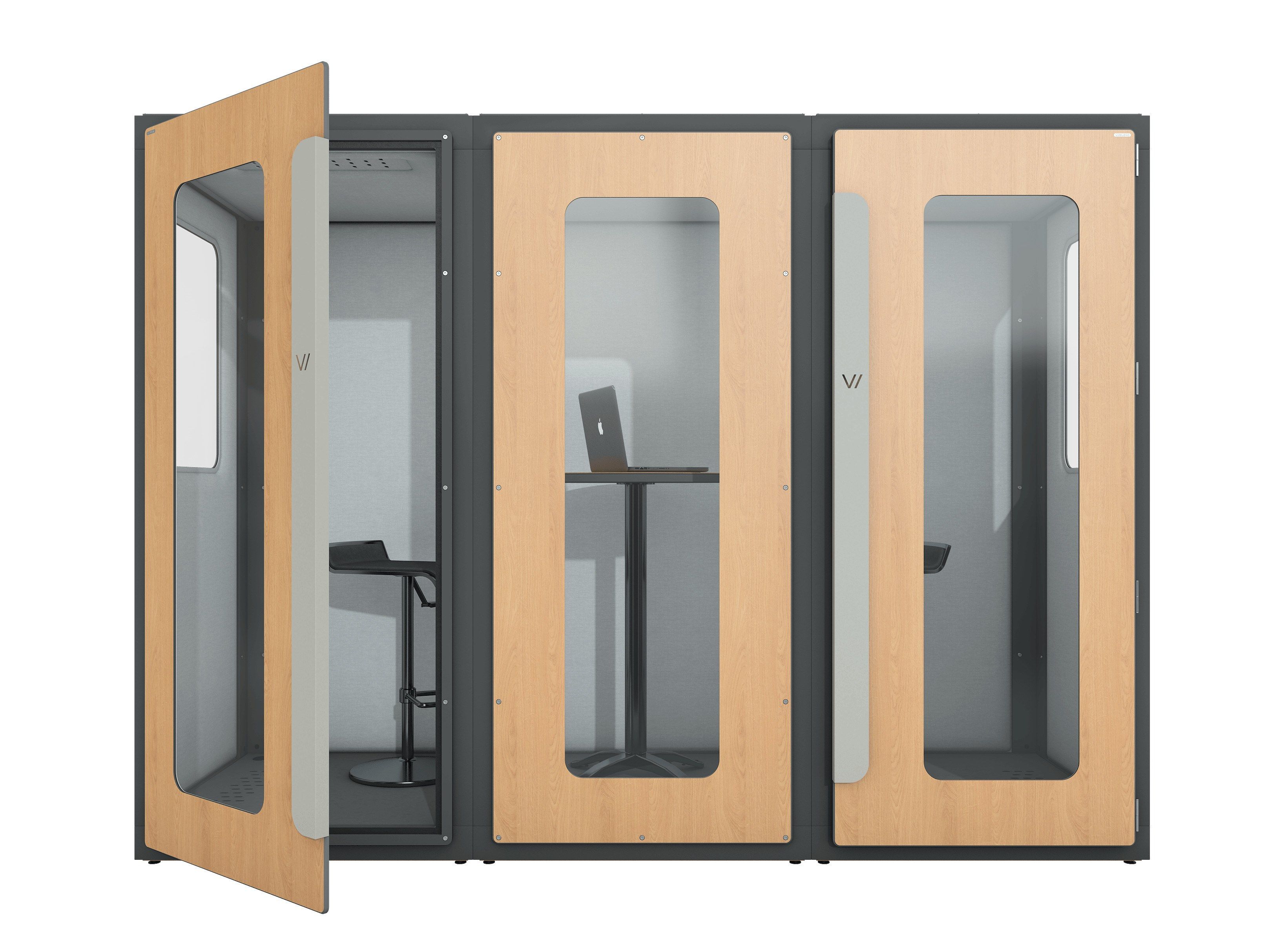 Многосторонняя акустическая офисная кабина Vicoustic VICBOOTH OFFICE CHAT BOOTH - 1x3 ARCH-00042881