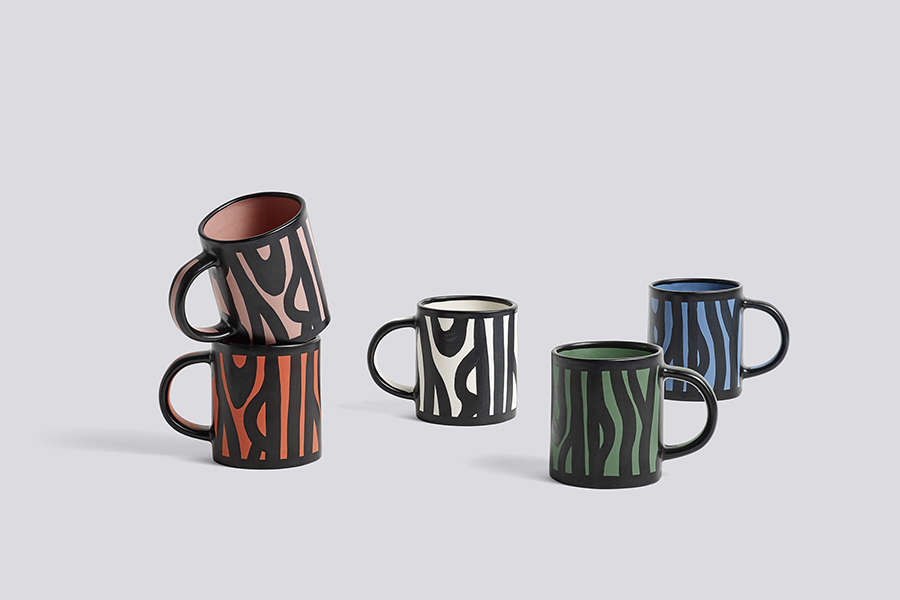 Кружка Wood Mug темно-зеленая Hay 506592 - Вид №3