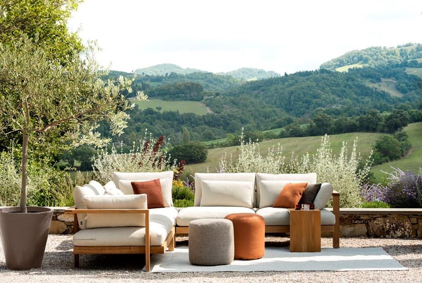 TRIBÙ Садовый диван из модульной ткани Pure sofa sun-id-1421902 - Вид №3