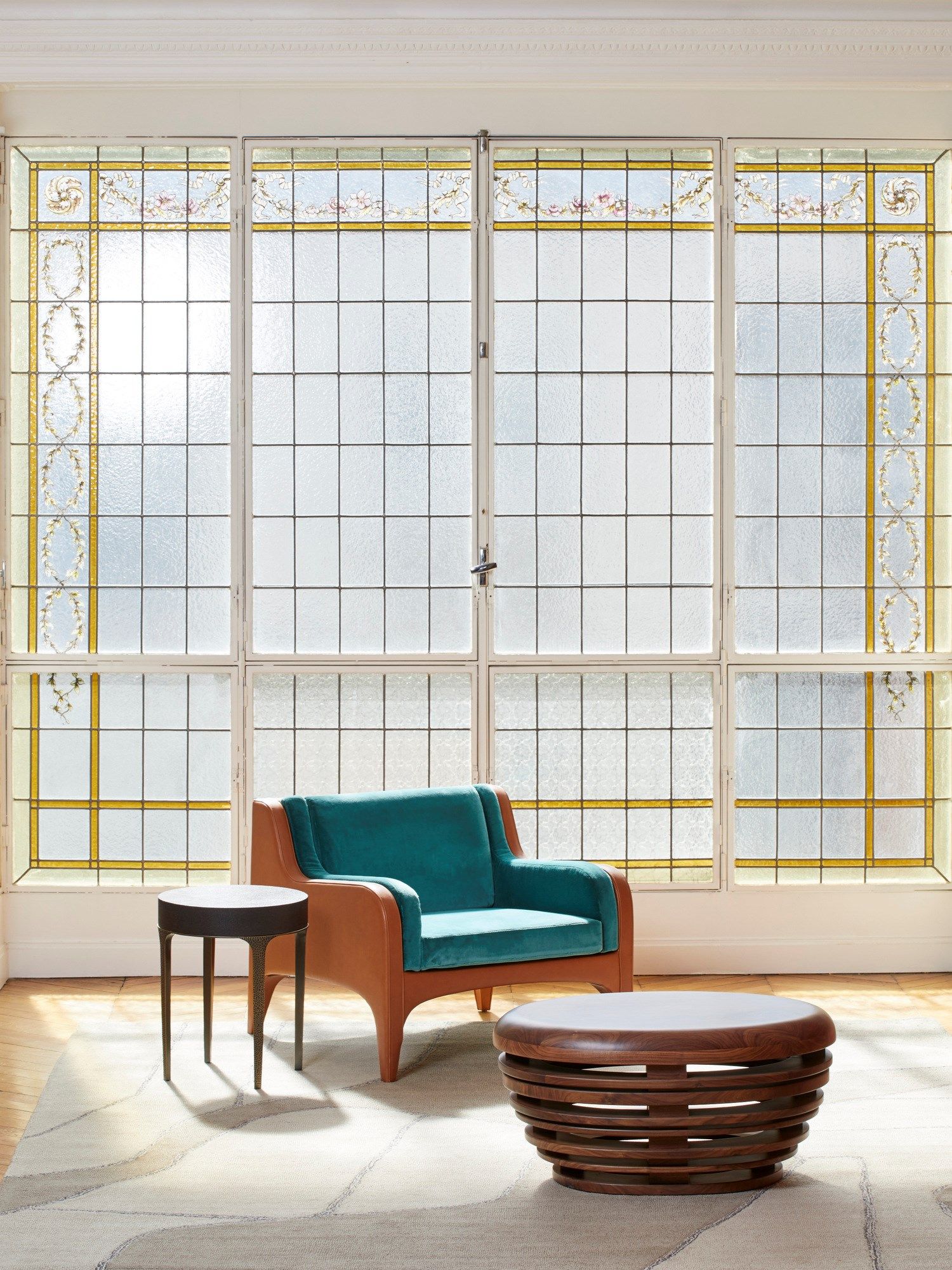 Круглый журнальный столик из ткани REDA AMALOU DESIGN ARCH-00136523 - Вид №1