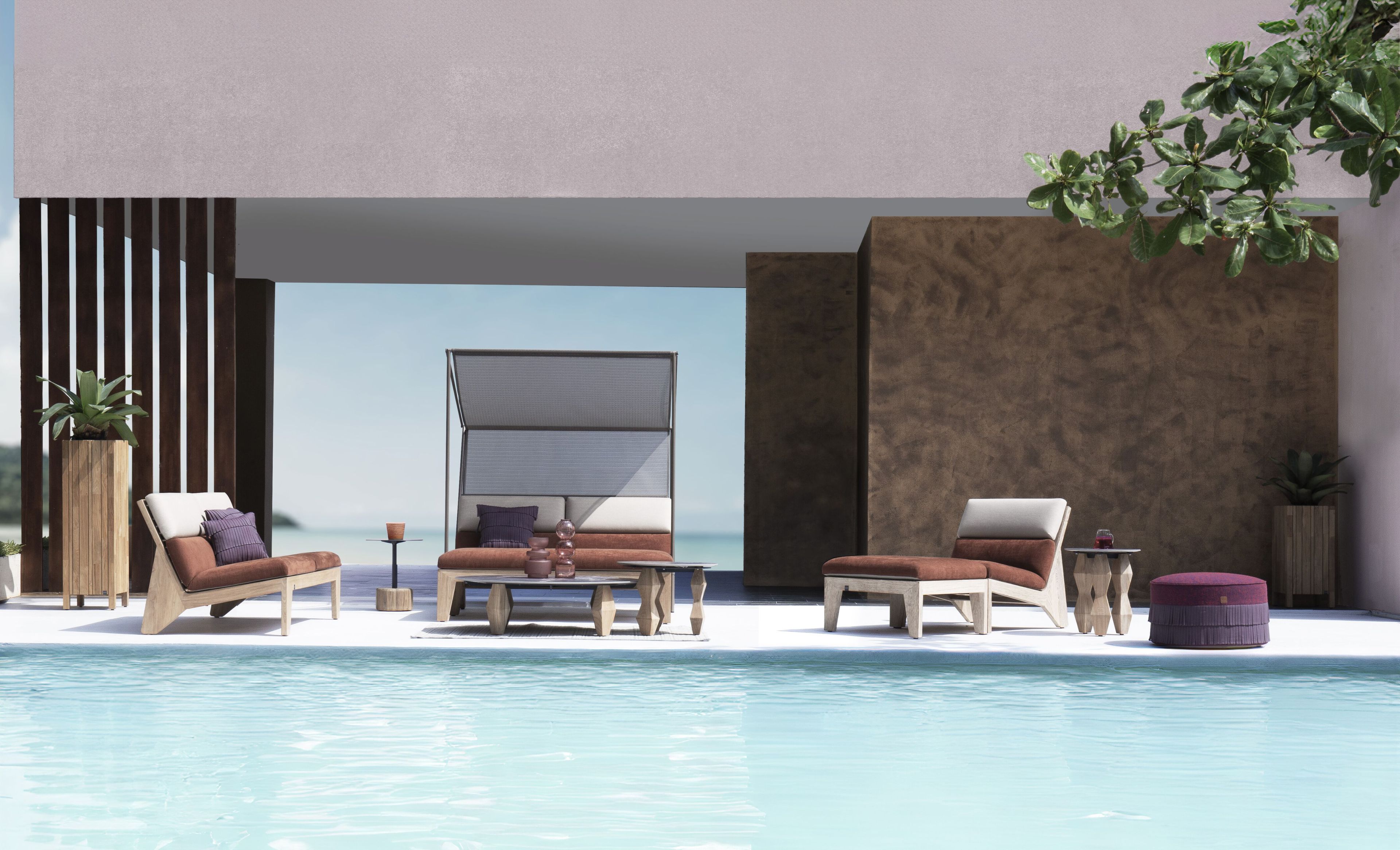 Прямоугольный садовый стол из тикового дерева MAMAGREEN Labuan ARCH-00146347 - Вид №4