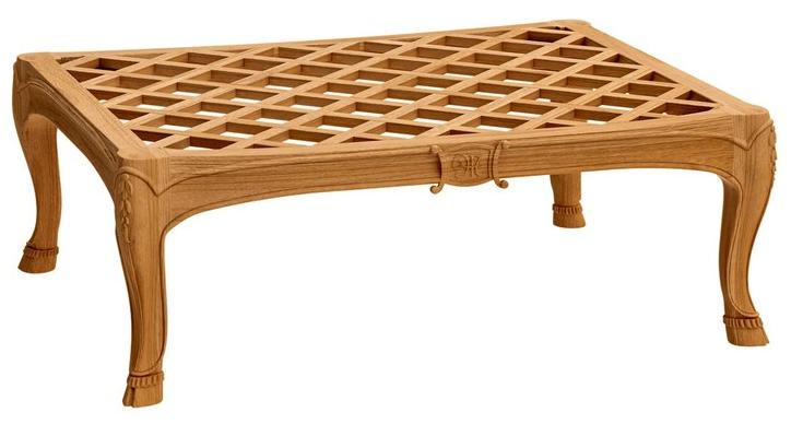 ASTELLO Садовый пуф из тика Fleur de lys sun-id-1465861 - Вид №3