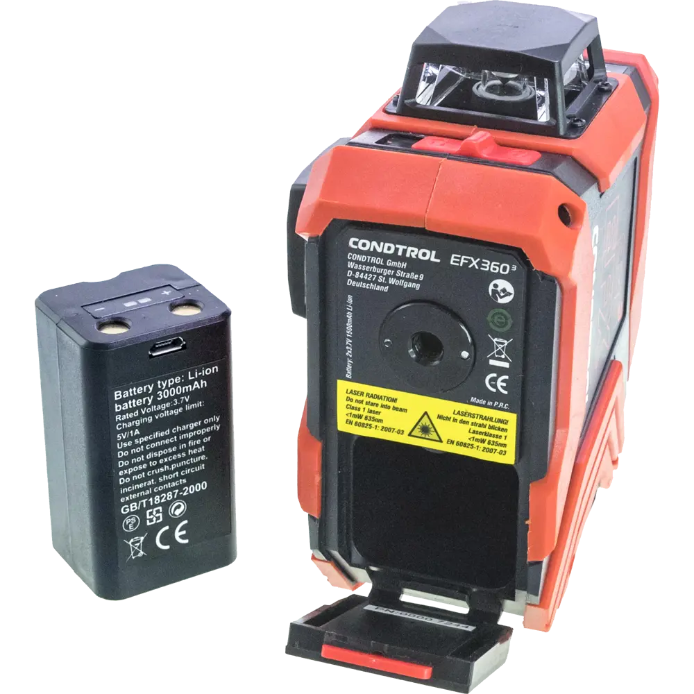 Лазерный нивелир Condtrol EFX360-3 с круговой разметкой 360° 82732136 STLM-0034916 - Вид №6