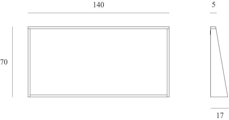 Ethnicraft Зеркало в ванную с полкой Oak qualitime 58074, 58075, 58076, 58077 - Вид №8