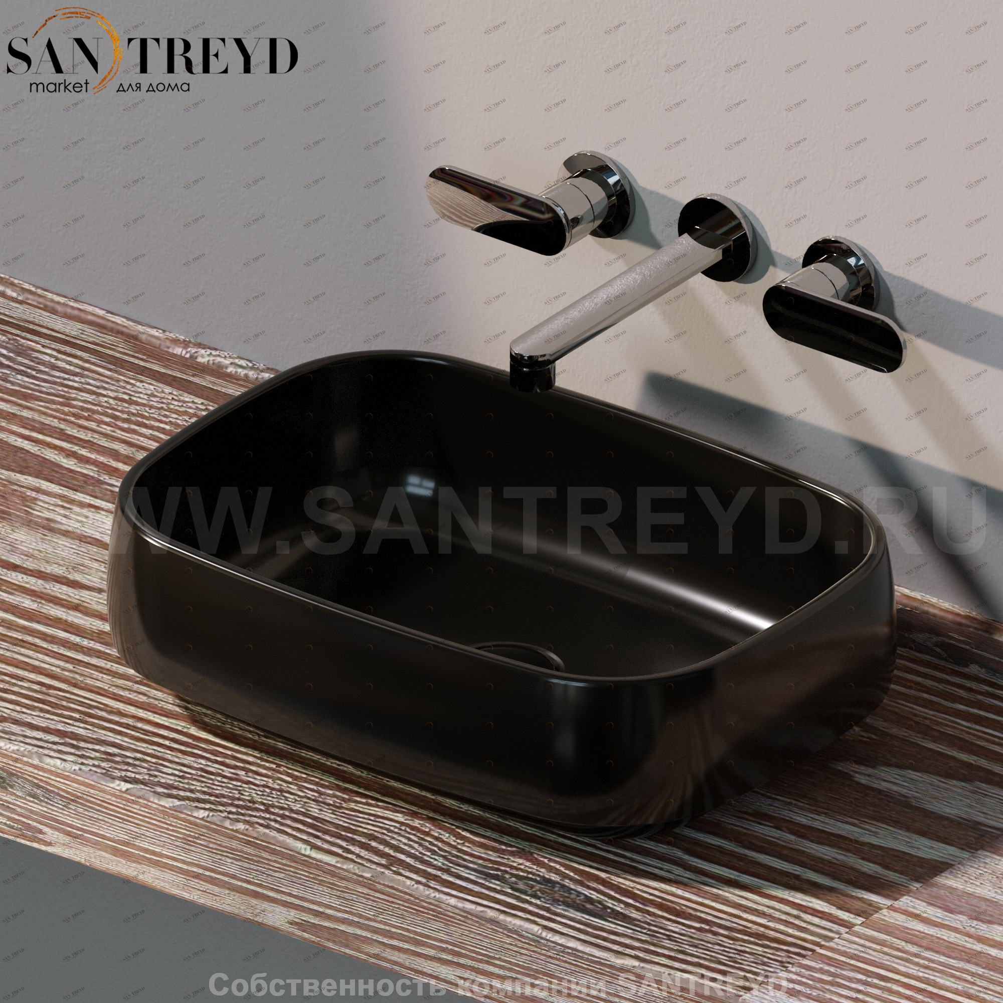 FG50A9017 Накладная раковина на столешницу  прямоугольная Ceramica Flaminia Flag