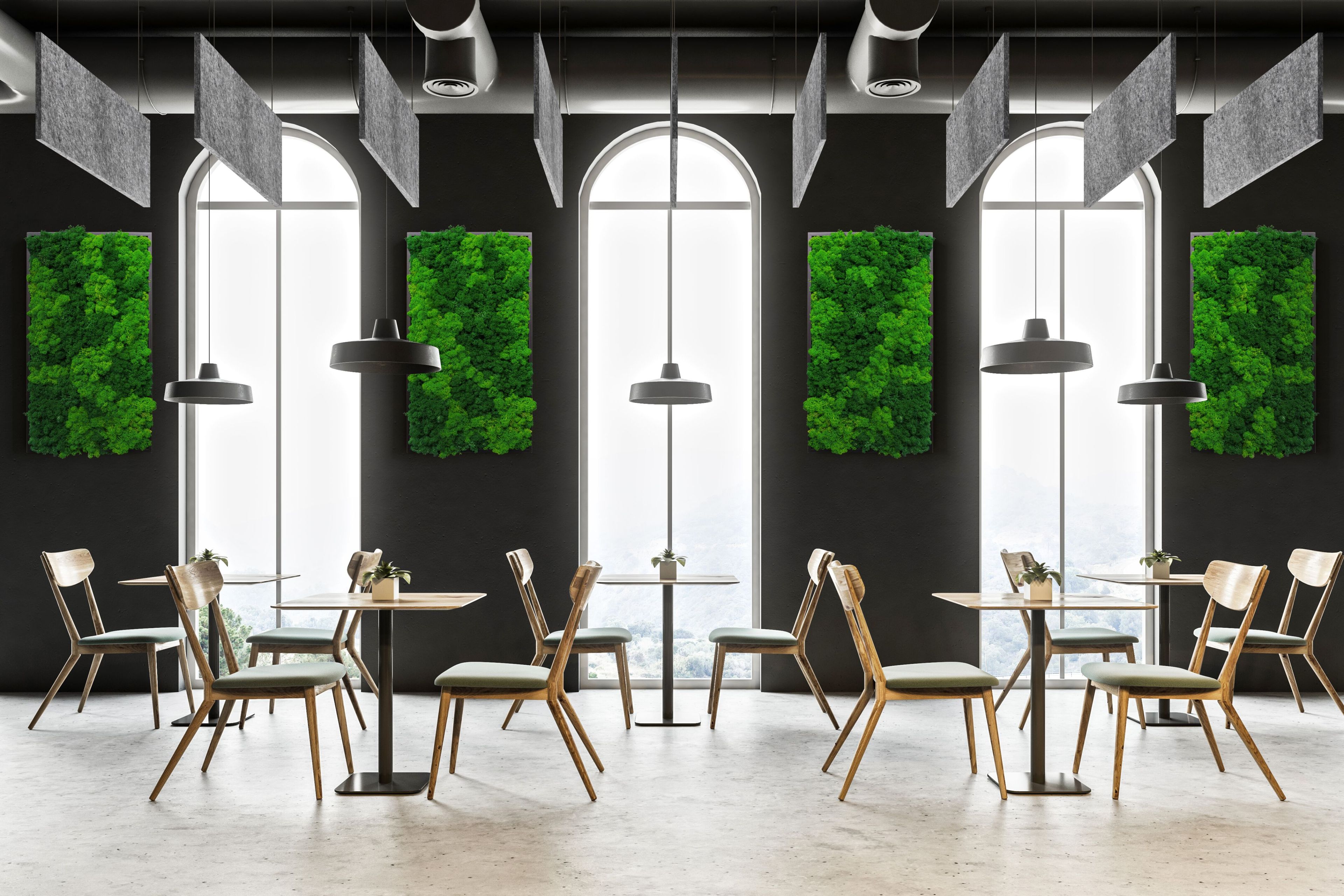 Подвеска рециркулированная ПЭТ акустическая перегородка Tecsound PureKustik ARCH-00096604 - Вид №2