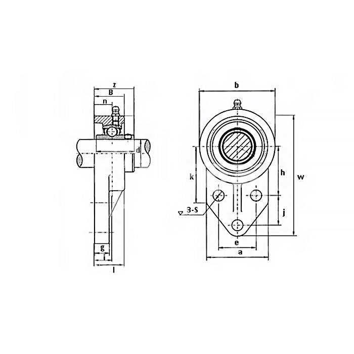 IS2021 Подшипниковый узел UCFB205 ISKRA  - Вид №1