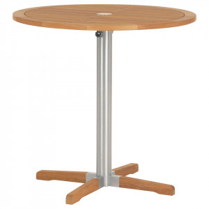 2EQCH10.T Equinox High Dining стол для бистро 100 Ø Teak  Equinox High Dining