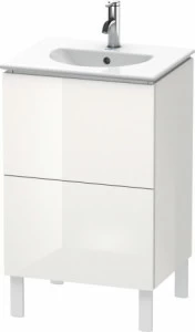 LC660402222 Тумбочка напольная L-Cube #LC6604 520 x 419 мм Белый глянцевый декор