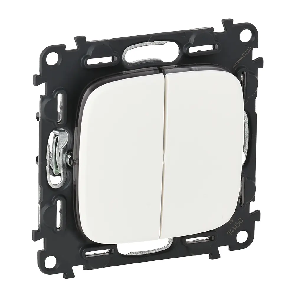 Выключатель встраиваемый Legrand VLN-A 2 клавиши цвет белый 82153501 STLM-2113827 Valena Allure - Вид №1