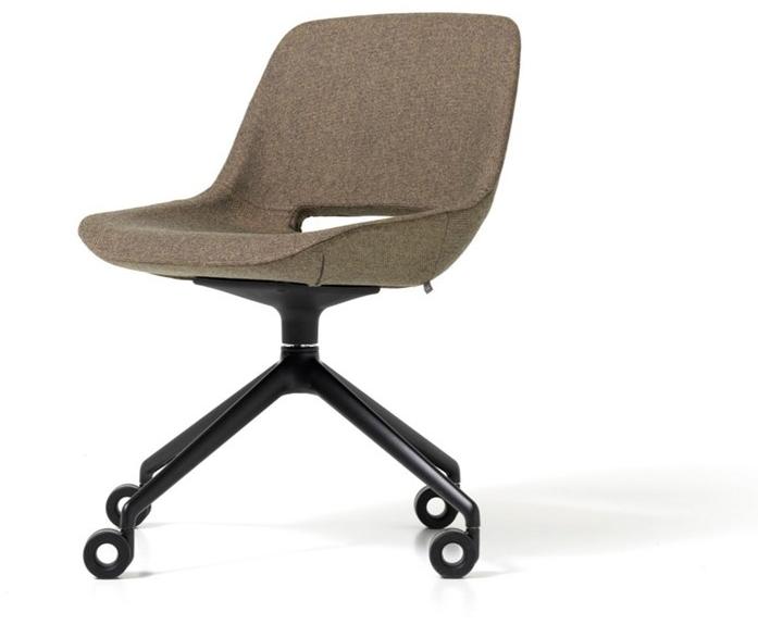 Diemme Офисное кресло из ткани с 4-мя спицами на колесиках Clea sun-id-1490584 - Вид №1