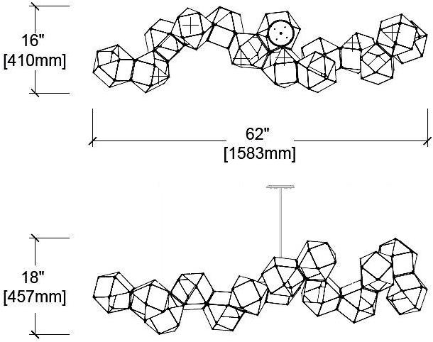 GABRIEL SCOTT Металлический светодиодный подвесной светильник Welles sun-id-1474778 - Вид №5