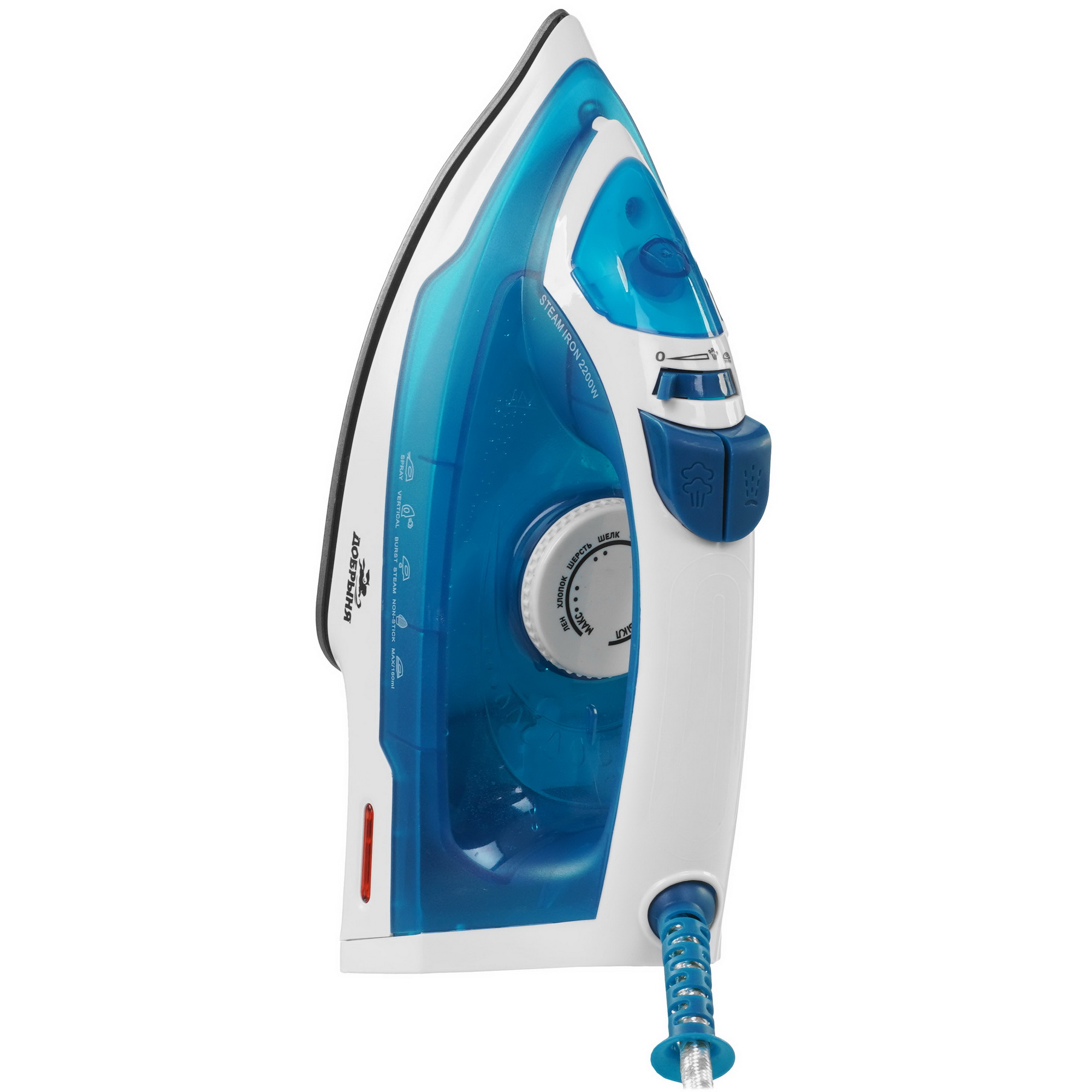 9232425 Утюг Добрыня DO-3123 белый STDN-0009517