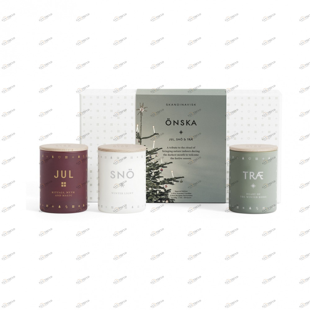 EVA SOLO Sk859 Набор из 3 ароматических свечей Skandinavisk Onska mini, по 55 г Растительный воск, ароматические отдушки 