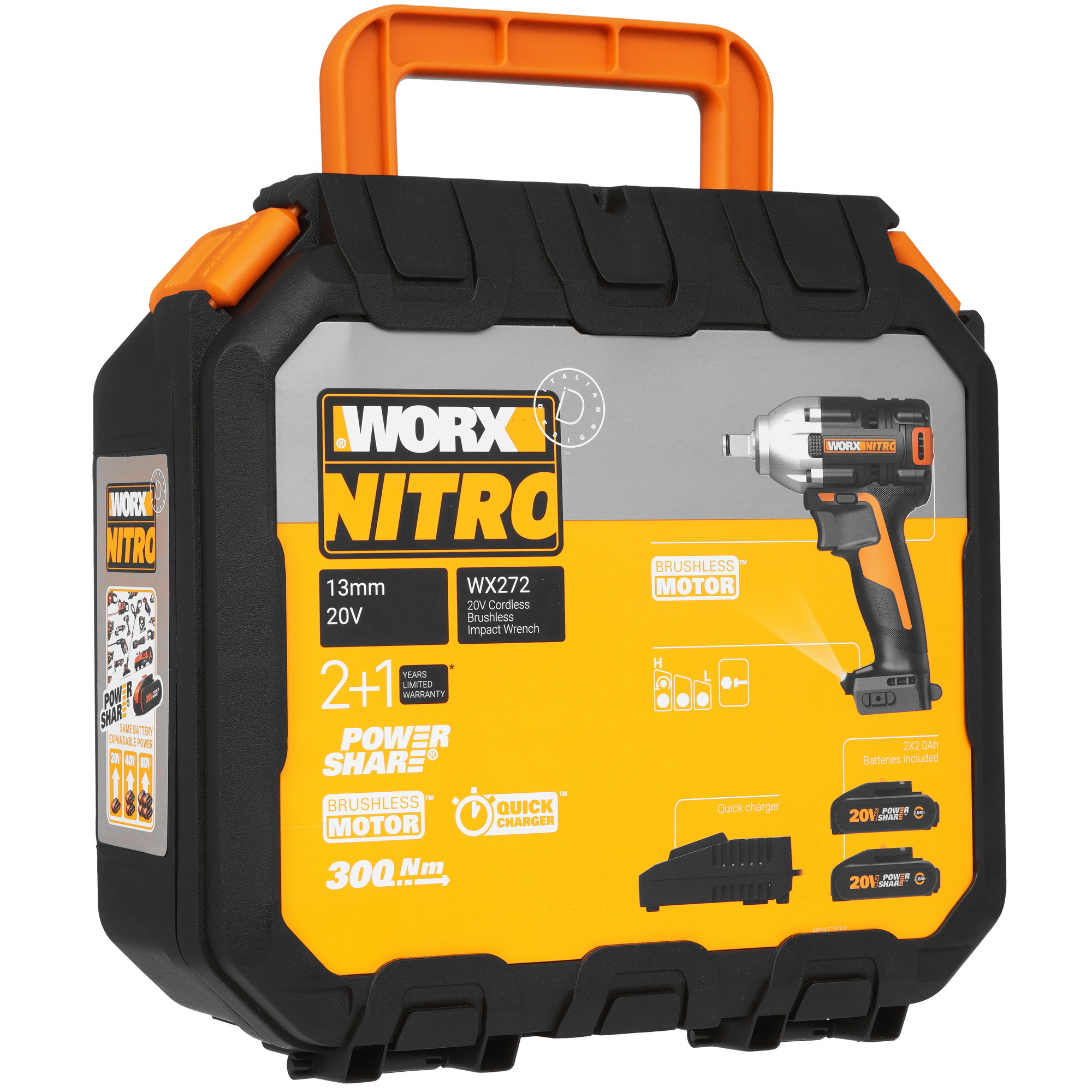 Гайковерт Worx WX272 PowerShare 20V 9954152 STDN-0100555 - Вид №8