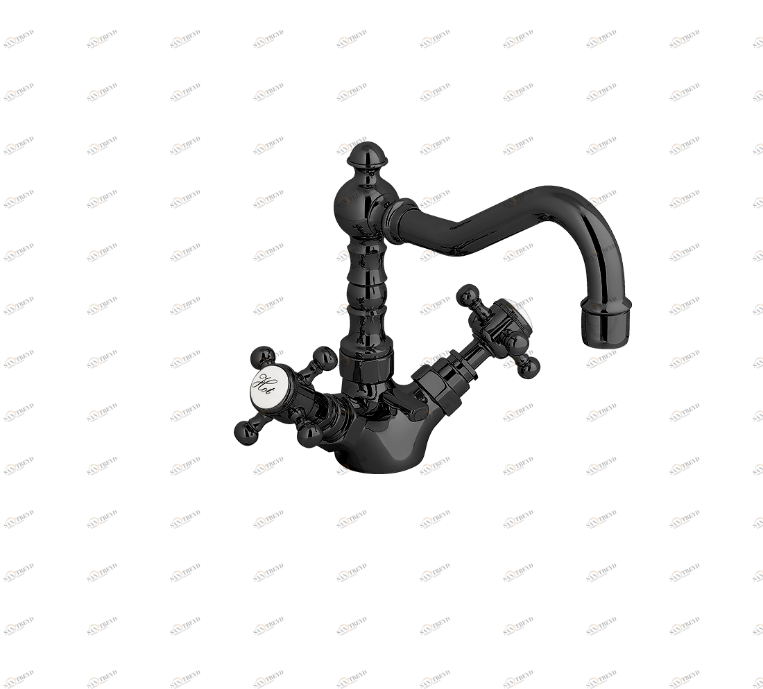 Gentry Home Центр смесителя для раковины до центра два отверстия под смеситель мм Antique Темный никель GH100827