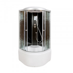 BМ4590 LED BLACK Душевая кабина DETO Серия ВМ