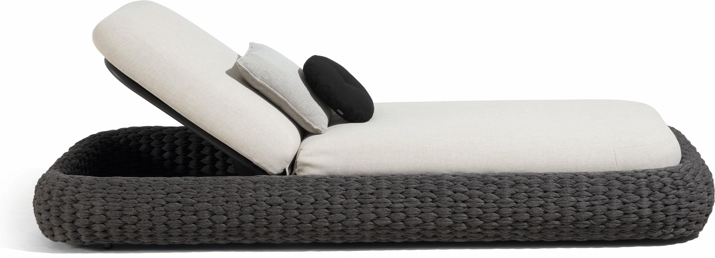 Лежак веревка 45мм антрацит Manutti Kobo MNST725 - Вид №4