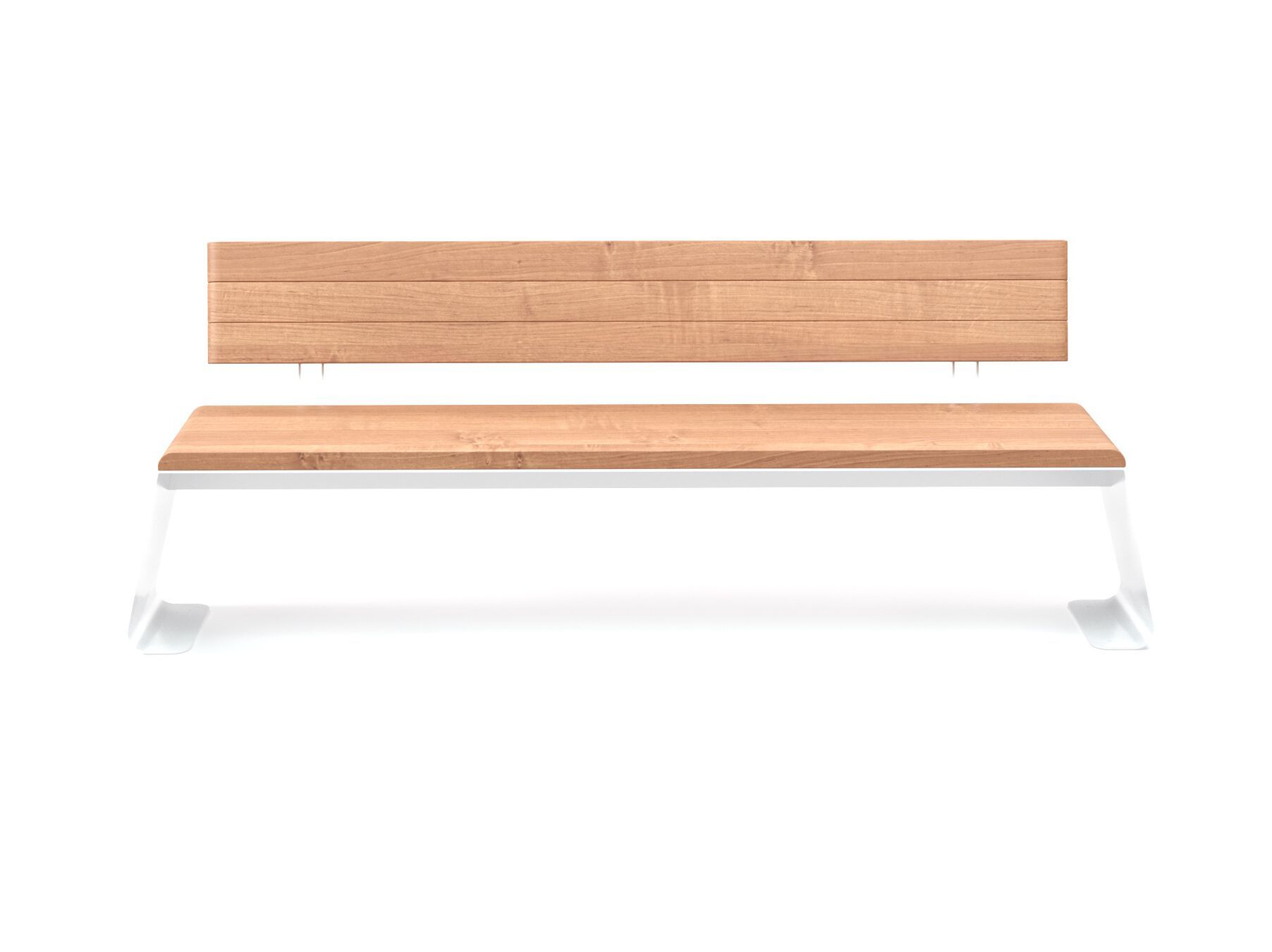 Стальная и деревянная скамья со спинкой Viscio Urban Design RAIL ARCH-00044980 - Вид №9