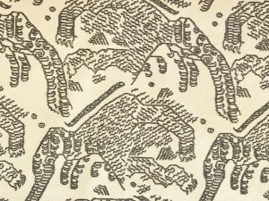 Dedar Обивочная ткань из бархата с животными  T18015