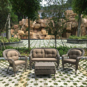 LV520BB Beige/Beige Плетеный комплект для отдыха Afina