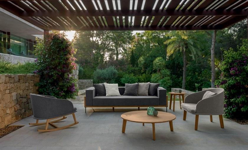 Talenti Кресло-качалка из ткани Cleo teak Clepd - Вид №2