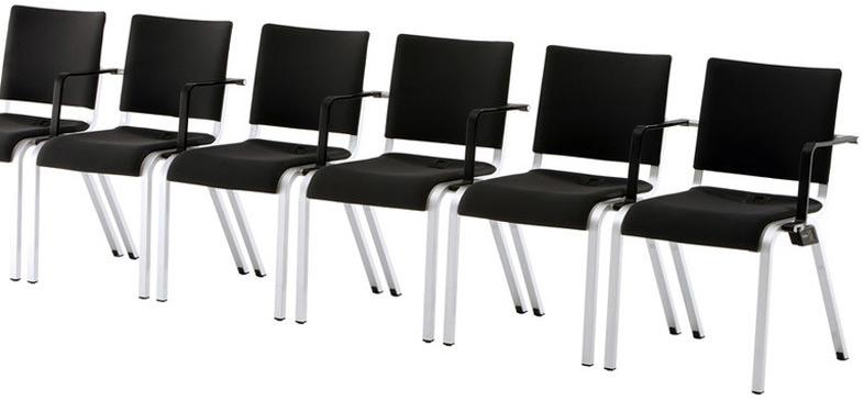 Brunner Штабелируемый стул для конференций из ткани с подлокотниками Alite sun-id-1429847 - Вид №6