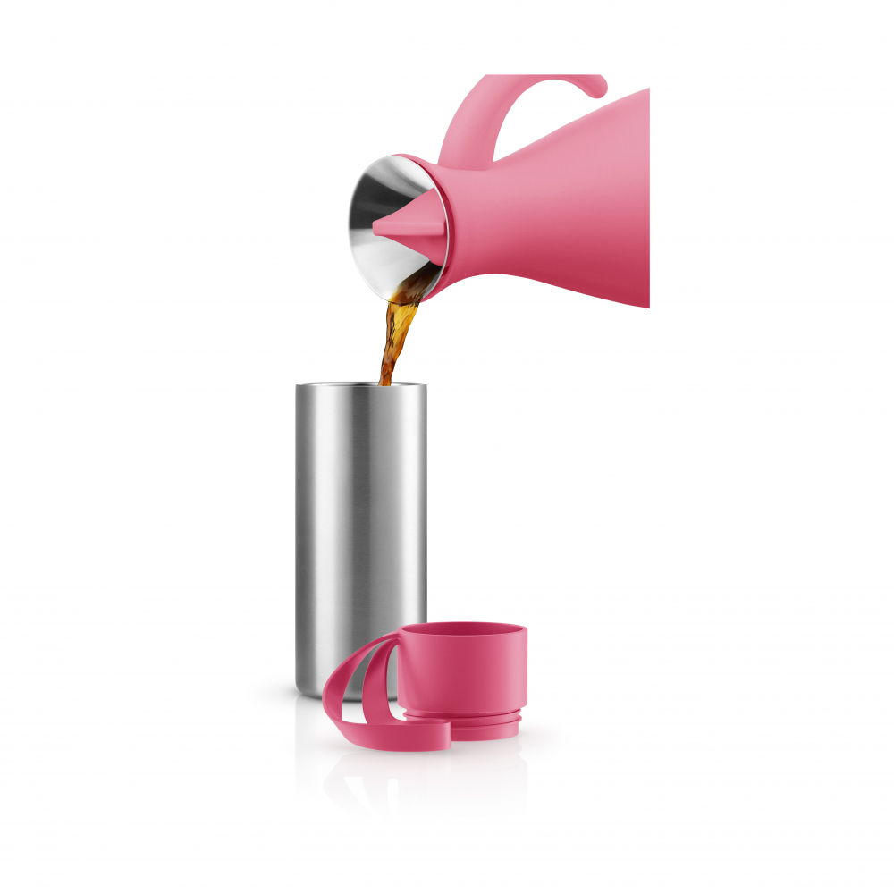 EVA SOLO 567449 Термос To Go, 350 мл, розовый Нержавеющая сталь, силикон, пластик  - Вид №2