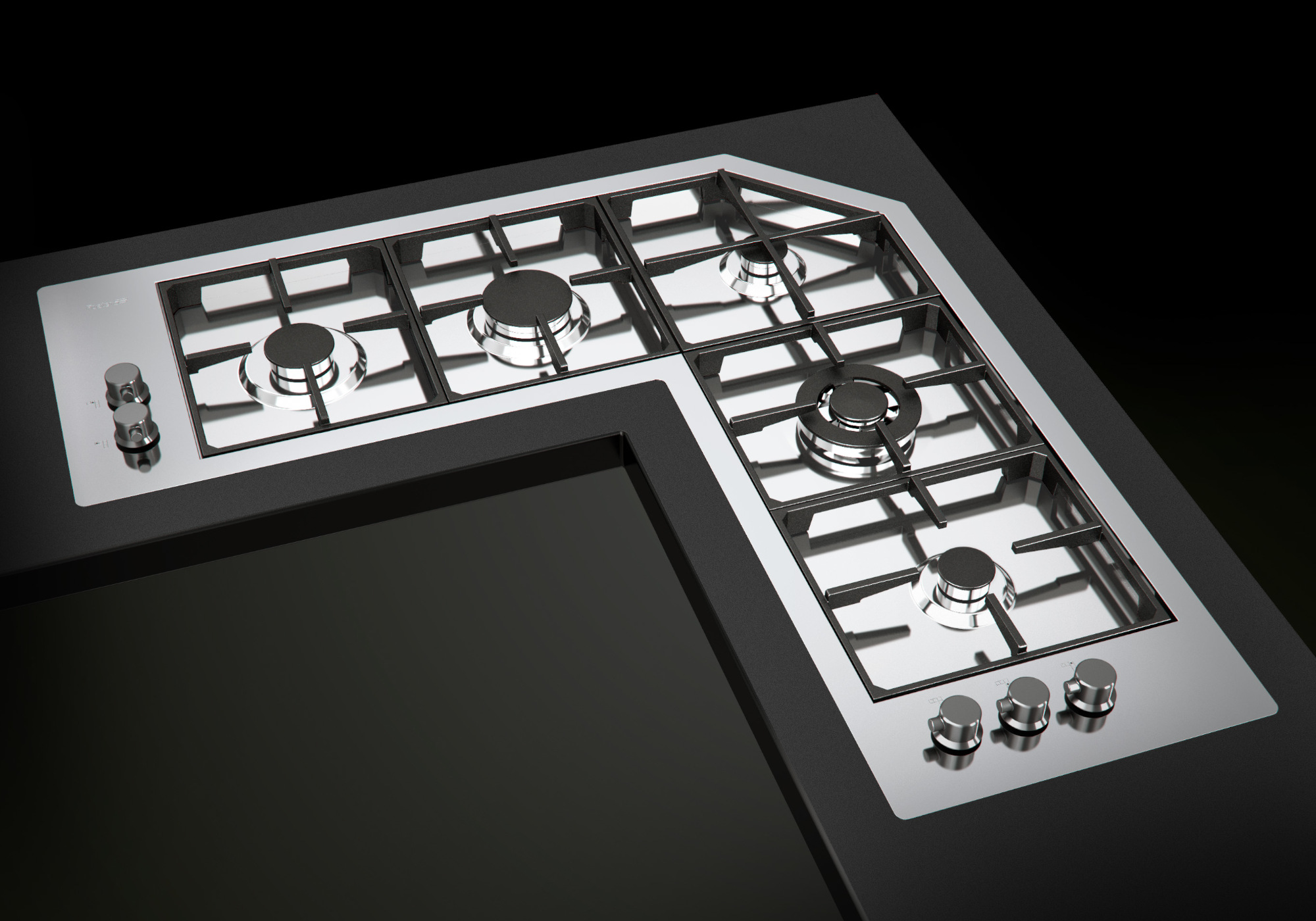 7235042 Варочная панель Quadra Angolare 7235 042 Fosterspa  - Вид №2
