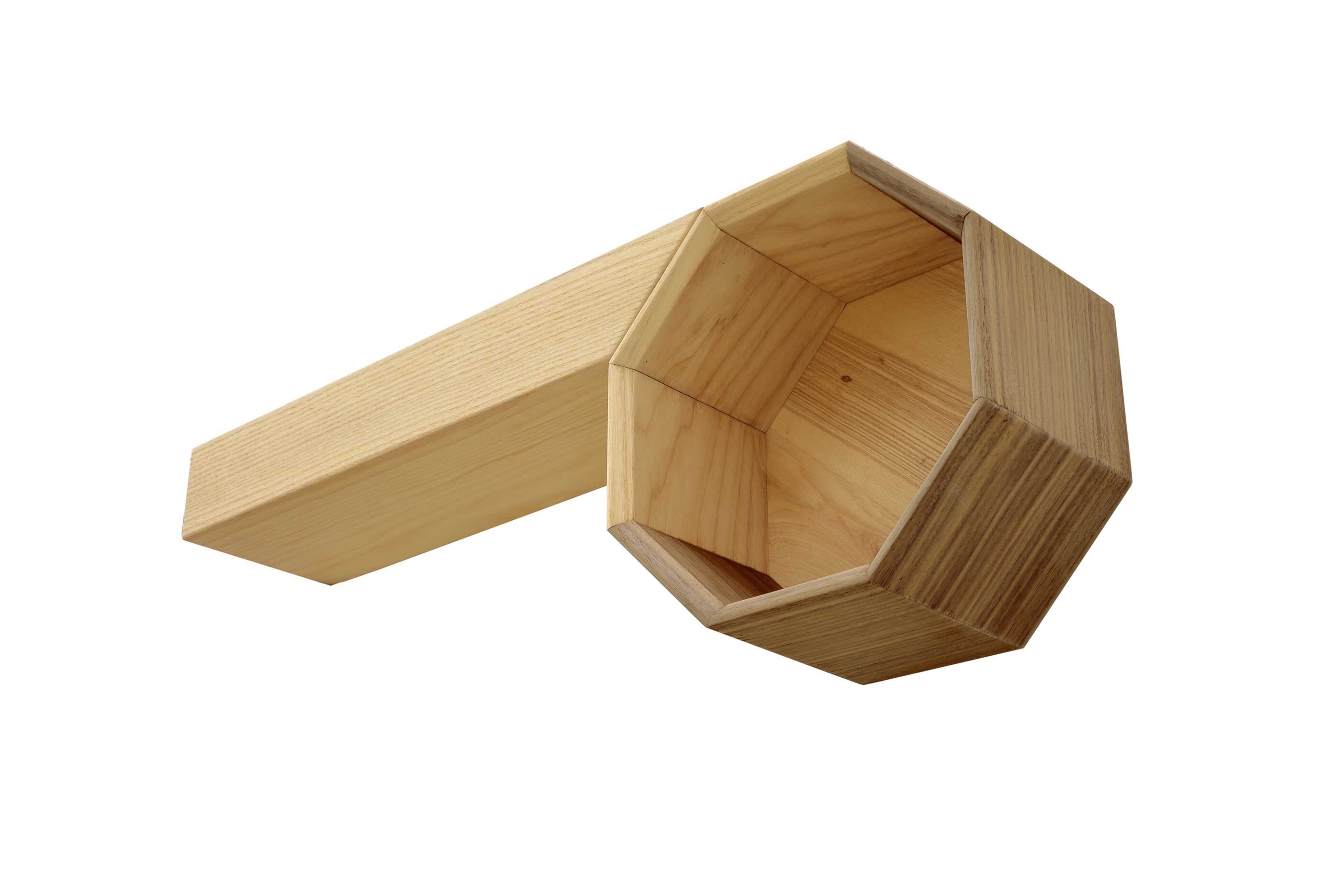 Полка из ореха и ясеня Deodara восемь ARCH-00041659 - Вид №3