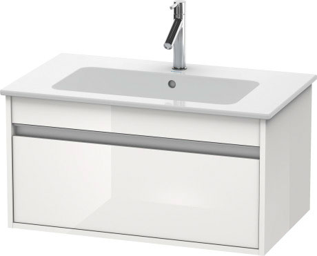 KT641900909 Ketho Тумбочка подвесная Светло-голубой матовый декор Duravit - Вид №2