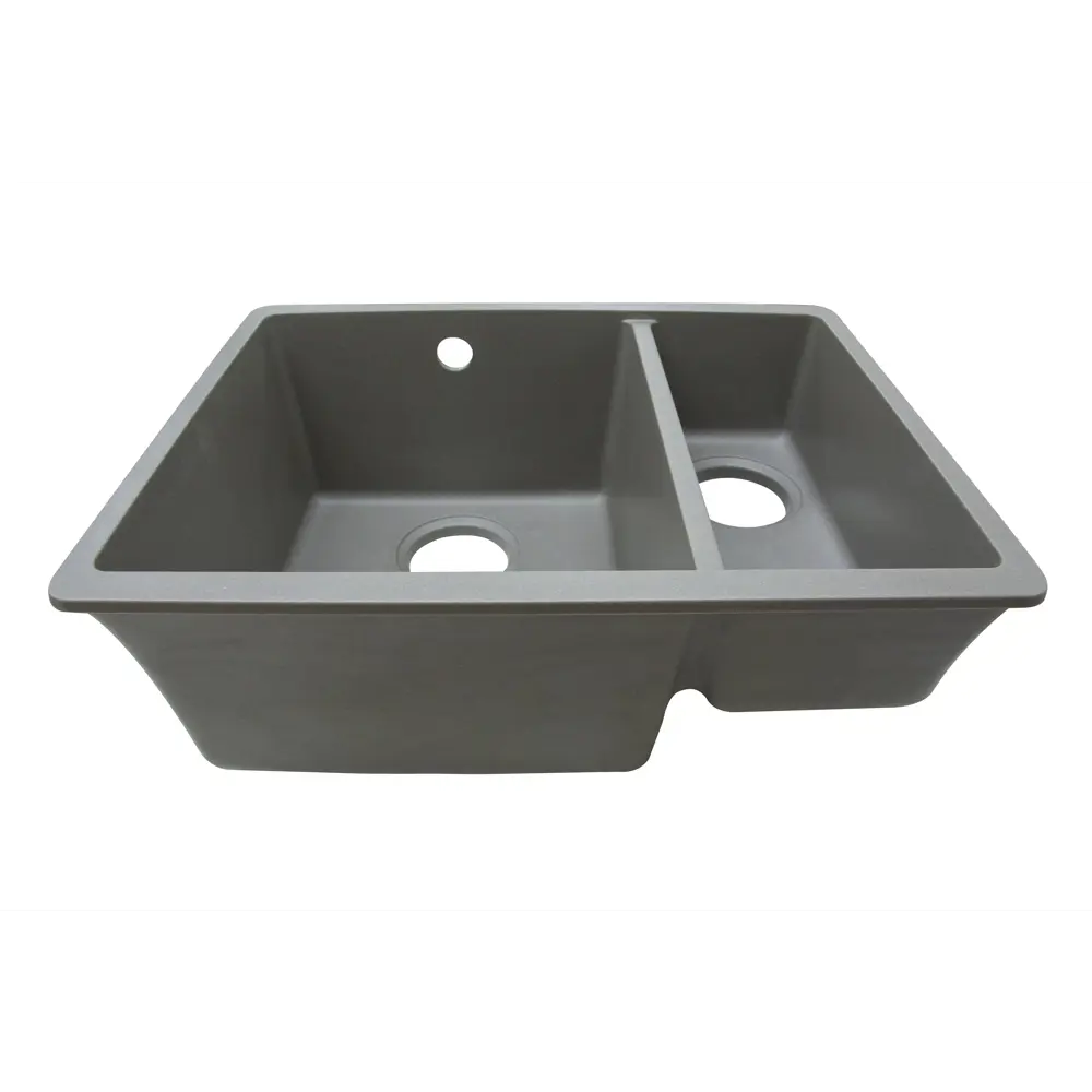 Кухонная мойка DELINIA кварцевая 55×42 см с двумя чашами 87796843 STLM-0075737 - Вид №5