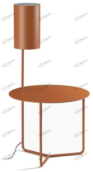 L'Origine Тумбочка металлическая круглая с подсветкой  A 70509 