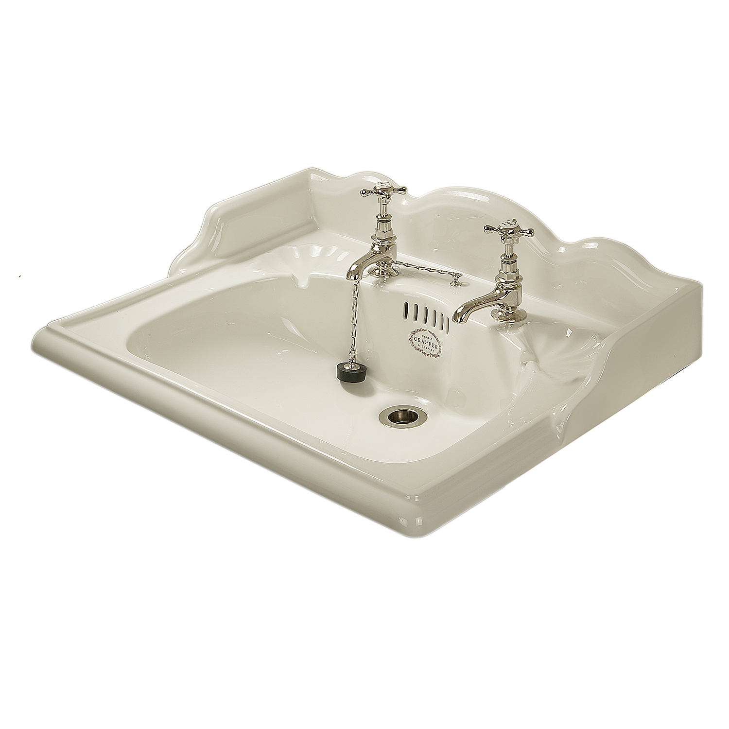 TCMB402S Раковина с двумя летками 560 мм Marlborough Thomas Crapper  - Вид №3