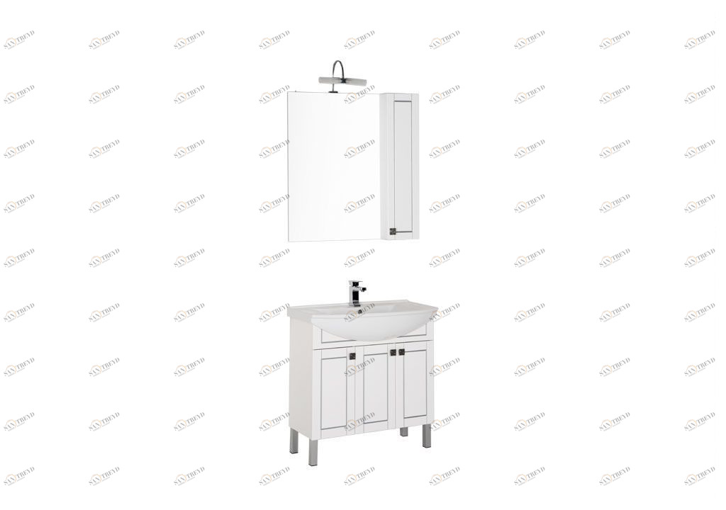 Мебель для ванной Aquanet Честер 85 белый/серебро 00187599