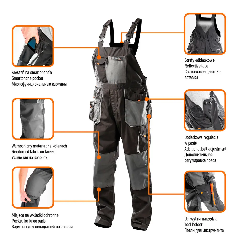 Полукомбинезон рабочий Neo 81-240-LD размер L/54 Neò NEO HD STLM-2195370 - Вид №5