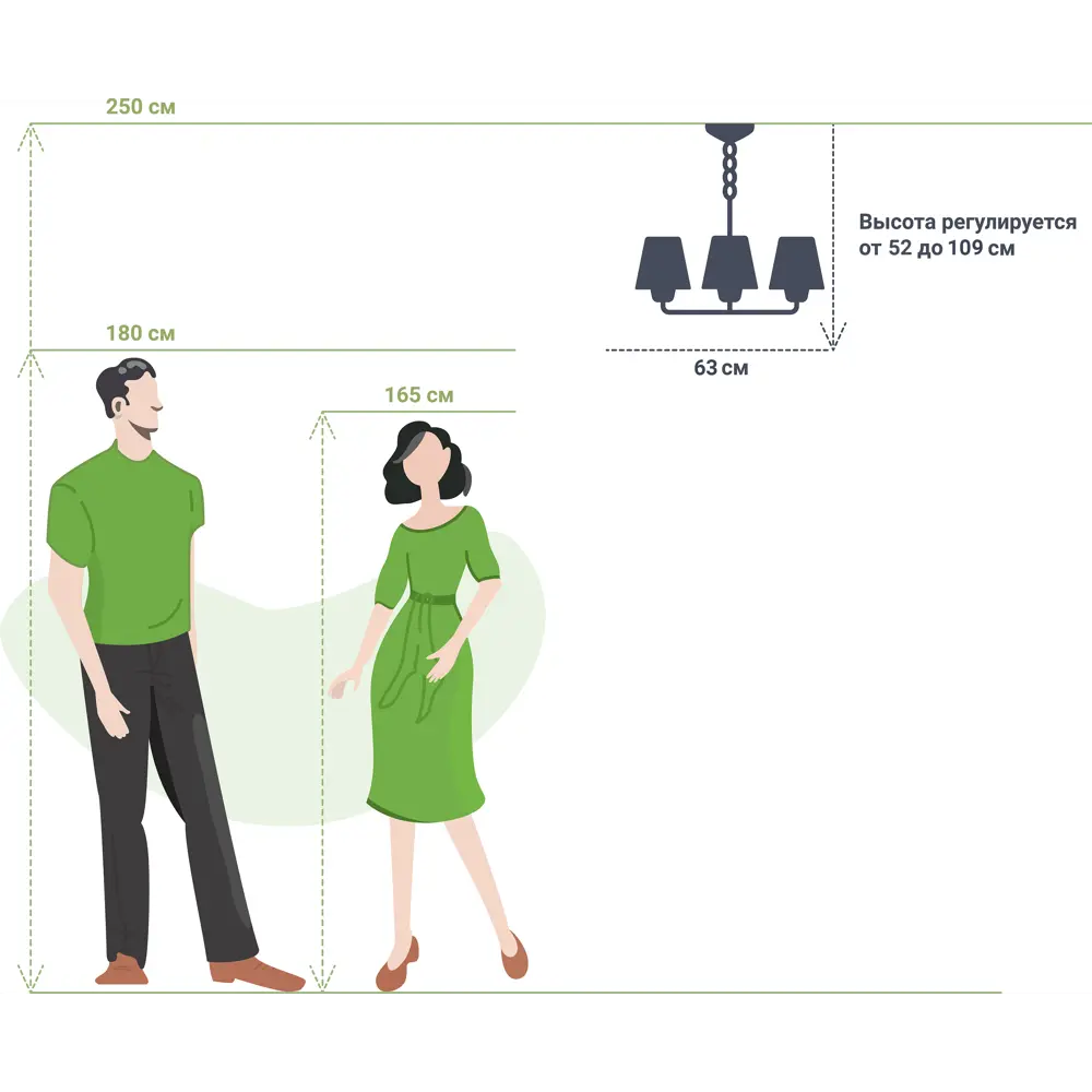 Люстра подвесная Vitaluce Рига 8 ламп 24м² Е14 цвет коричневый STLM-2178754 - Вид №5