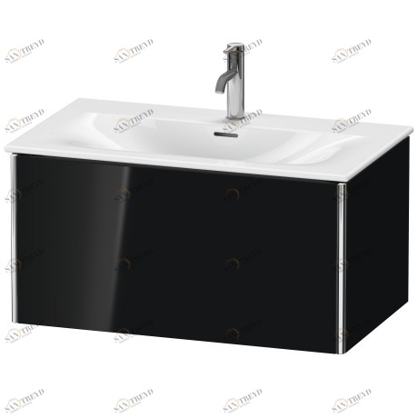 XS422404040 XSquare Тумбочка подвесная Черный глянцевый лак Duravit